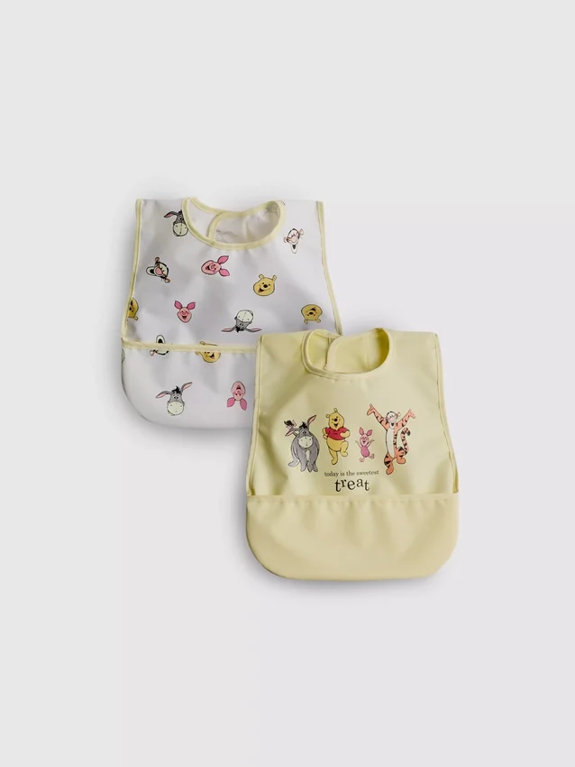 Conjunto de 2 babetes envolventes do Ursinho Pooh da Disney