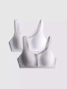 Conjunto de 2 bralettes de algodão «Love to Lounge»