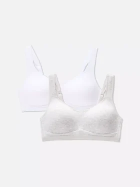 Conjunto de 2 bralettes de algodão «Love to Lounge»