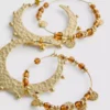 Conjunto de 2 brincos de argola estilo boho da Paula Echevarría