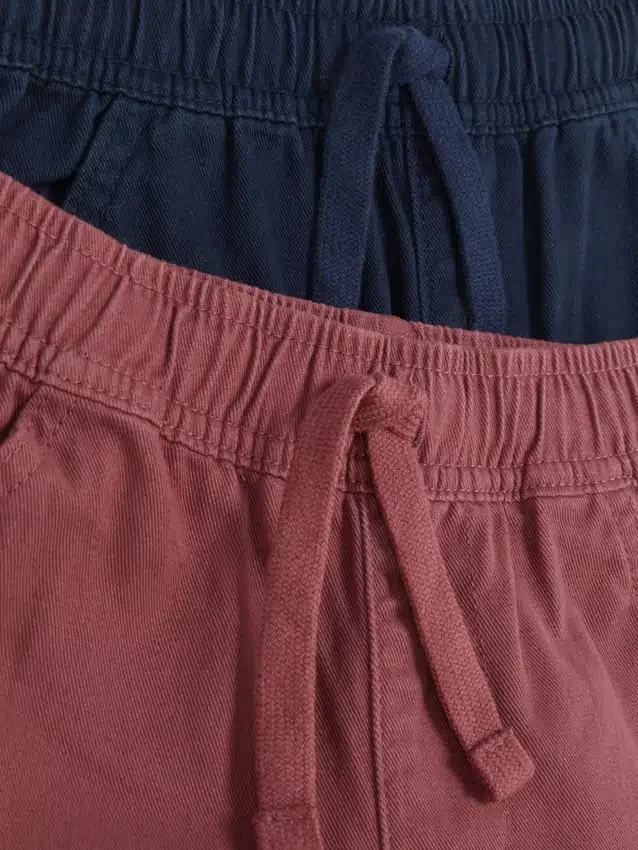 Conjunto de 2 calças de sarja
