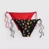 Conjunto de 2 calções de biquíni estampados com atilhos laterais