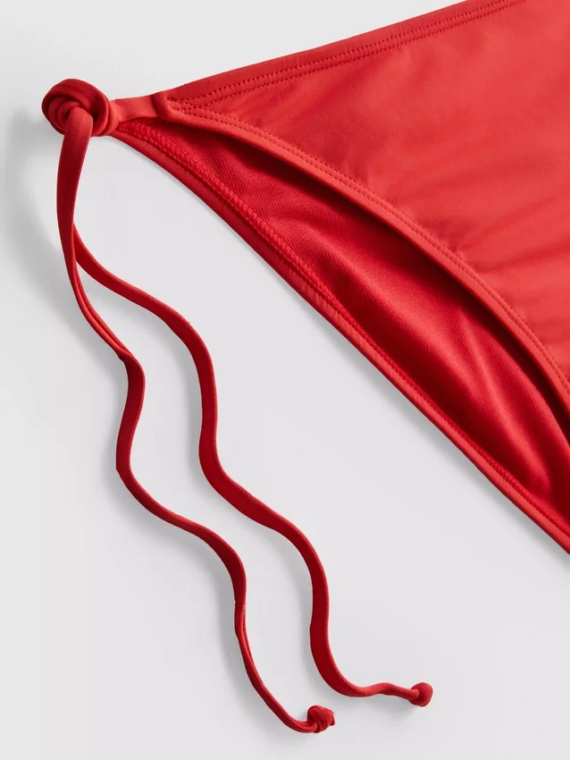 Conjunto de 2 calções de biquíni estampados com atilhos laterais