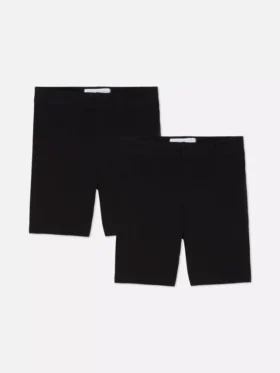 Conjunto de 2 calções de ciclismo elásticos
