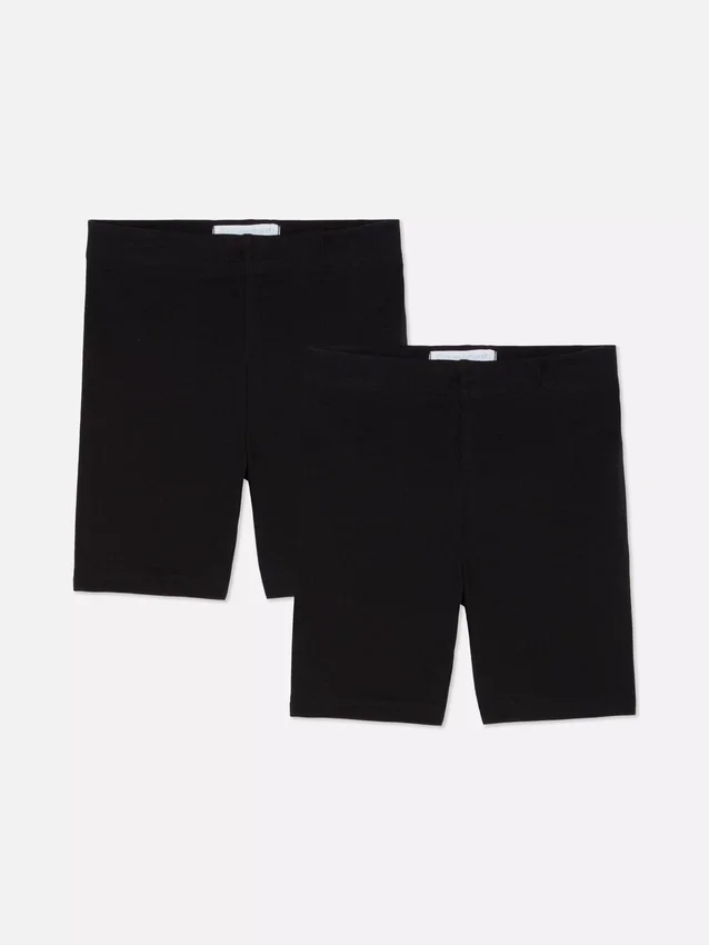 Conjunto de 2 calções de ciclismo elásticos