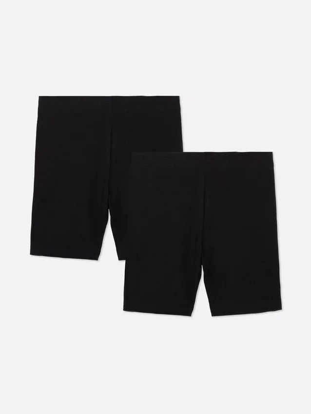 Conjunto de 2 calções de ciclismo elásticos