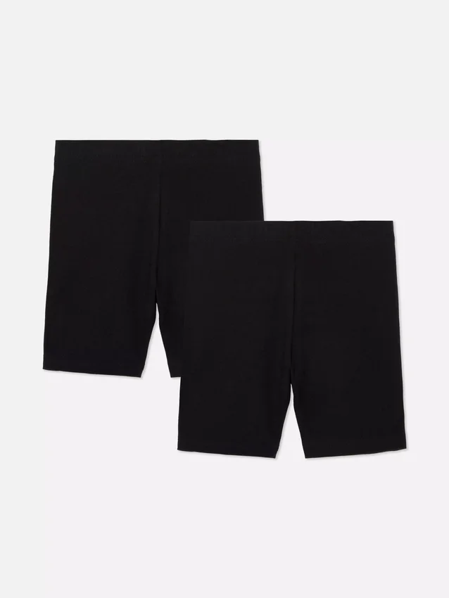 Conjunto de 2 calções de ciclismo elásticos