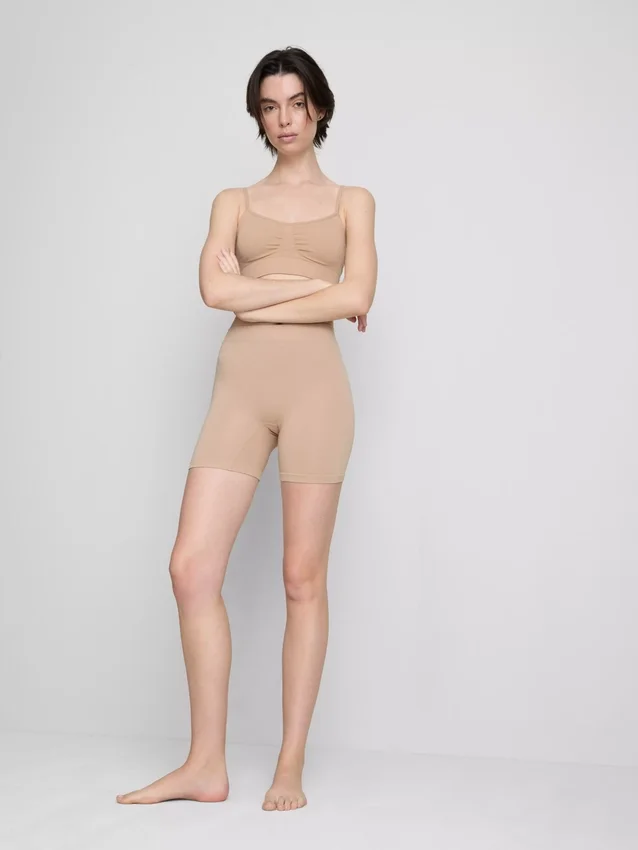 Conjunto de 2 calções de cintas modeladoras anti-fricção