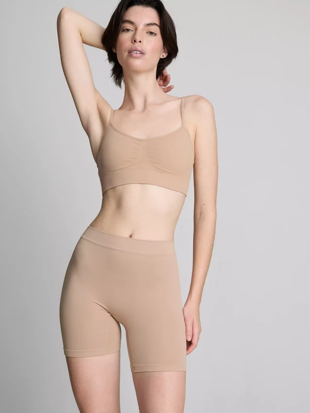 Conjunto de 2 calções de cintas modeladoras anti-fricção