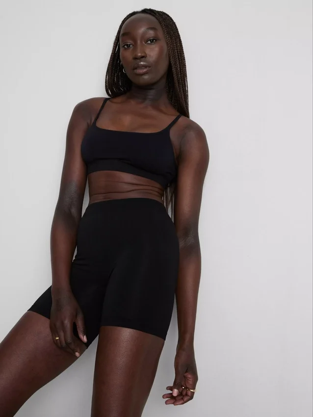 Conjunto de 2 calções de cintas modeladoras anti-fricção