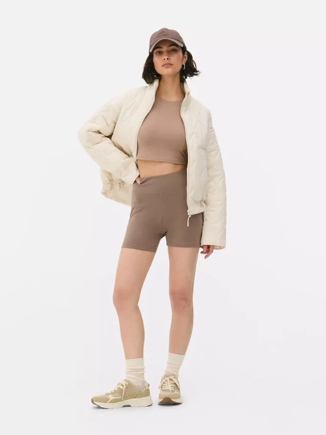Conjunto de 2 calções de ioga de cintura alta