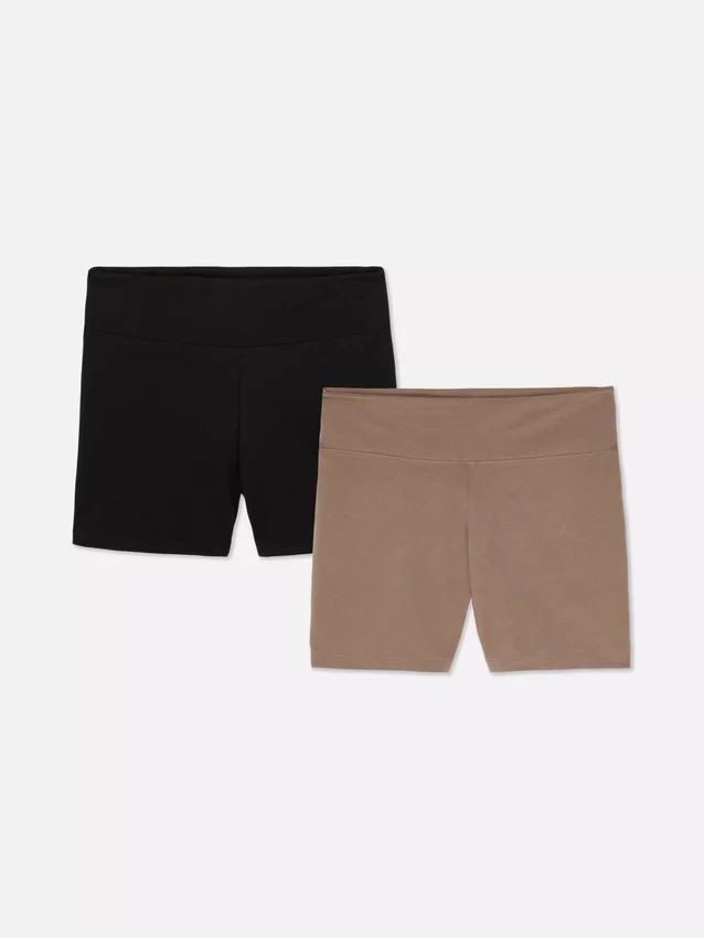 Conjunto de 2 calções de ioga de cintura alta