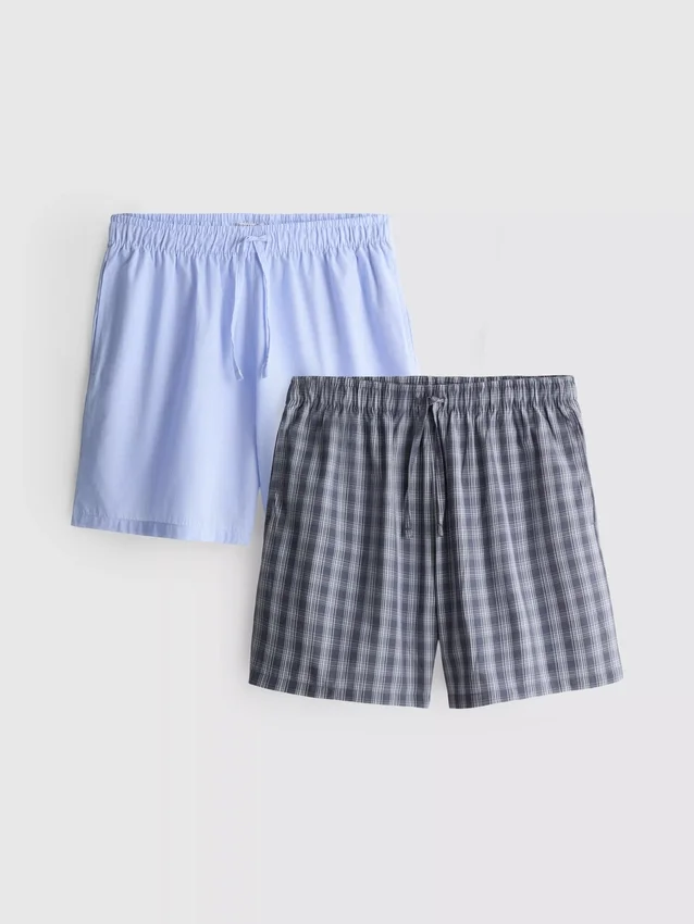 Conjunto de 2 calções de tecido