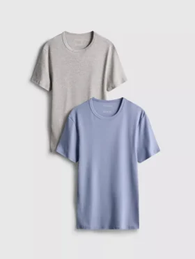 Conjunto de 2 camisas com textura canelada