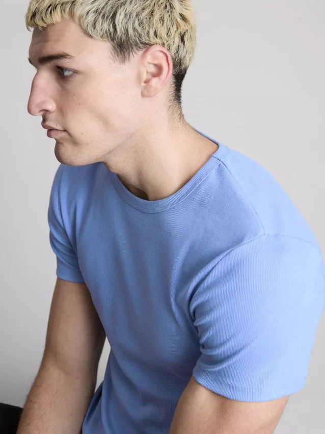 Conjunto de 2 camisas com textura canelada