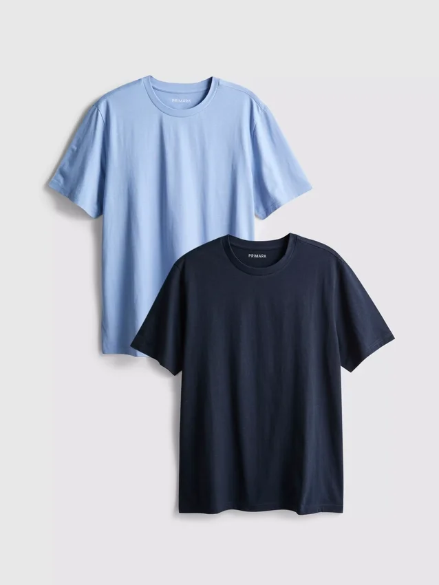 Conjunto de 2 camisas de gola redonda