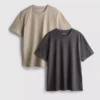 Conjunto de 2 camisas de gola redonda