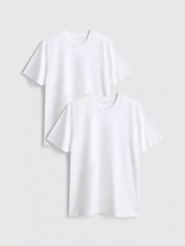Conjunto de 2 camisas de gola redonda