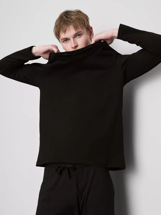 Conjunto de 2 camisas de manga comprida em algodão