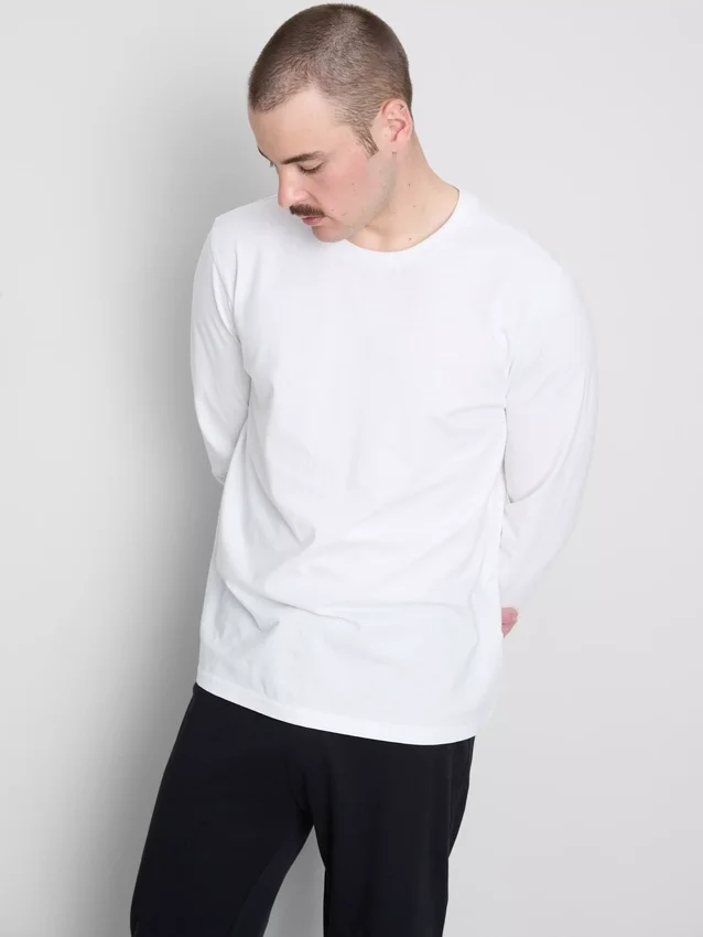 Conjunto de 2 camisas de manga comprida em algodão