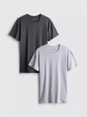 Conjunto de 2 camisas essenciais de manga curta