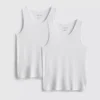 Conjunto de 2 camisolas sem mangas essenciais