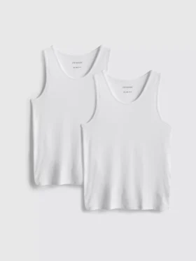 Conjunto de 2 camisolas sem mangas essenciais