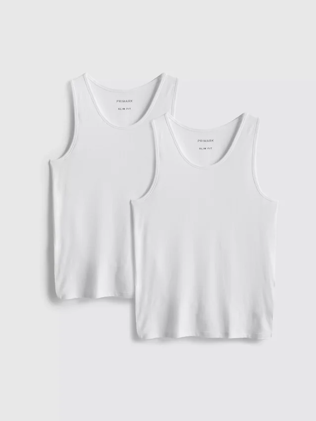 Conjunto de 2 camisolas sem mangas essenciais
