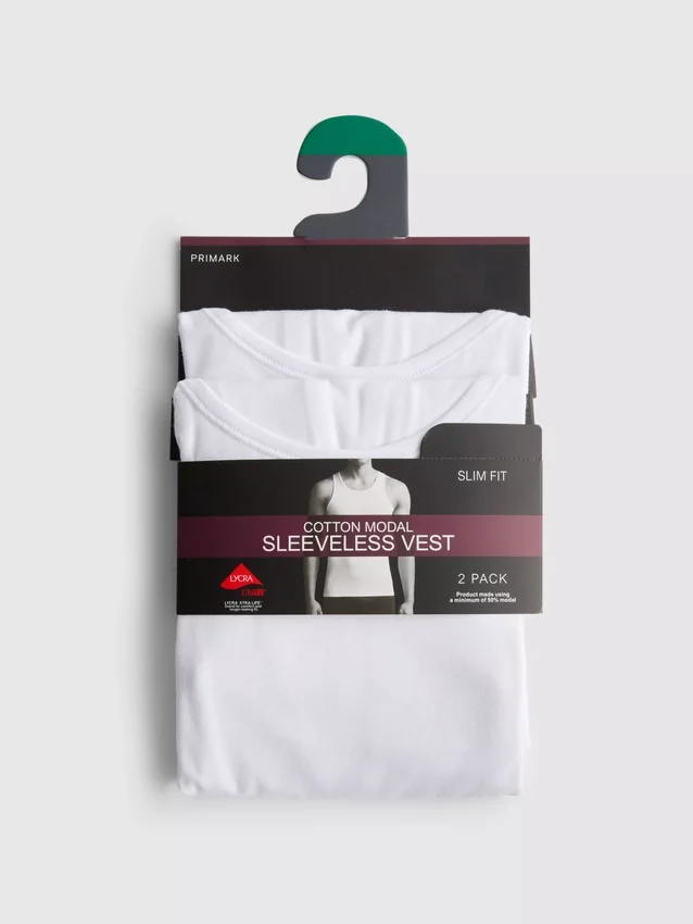 Conjunto de 2 camisolas sem mangas essenciais