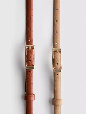 Conjunto de 2 cintos com fivela