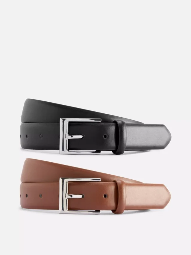 Conjunto de 2 cintos finos