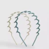 Conjunto de 2 fitas para o cabelo em ziguezague