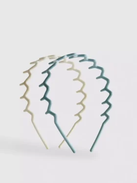 Conjunto de 2 fitas para o cabelo em ziguezague