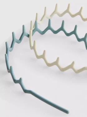 Conjunto de 2 fitas para o cabelo em ziguezague
