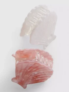 Conjunto de 2 ganchos de cabelo em forma de concha