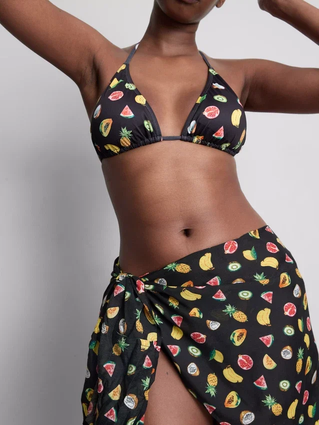 Conjunto de 2 mini-sarongues estampados