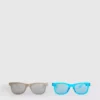 Conjunto de 2 pares de óculos de sol de armação quadrada