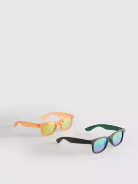 Conjunto de 2 pares de óculos de sol de armação quadrada