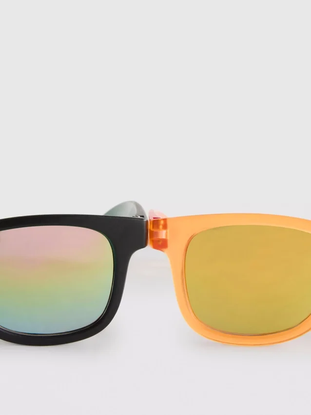 Conjunto de 2 pares de óculos de sol de armação quadrada