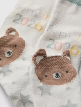 Conjunto de 2 pares de meias «Born in 2026»