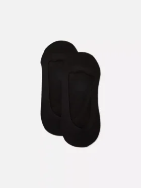 Conjunto de 2 pares de meias com biqueira almofadada