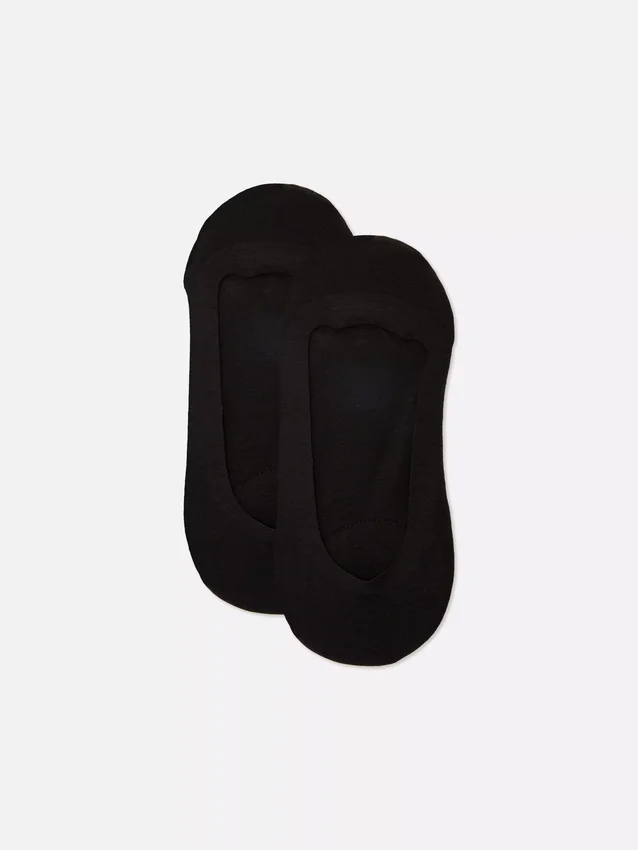 Conjunto de 2 pares de meias com biqueira almofadada
