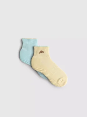 Conjunto de 2 pares de meias de ioga «Croissant»