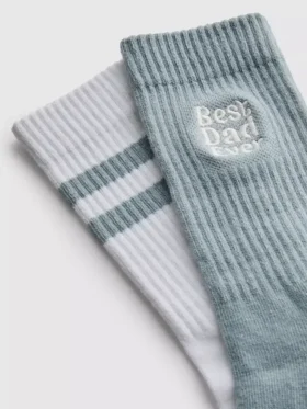 Conjunto de 2 pares de meias «Melhor Pai»