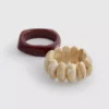 Conjunto de 2 pulseiras de resina Paula Echevarría