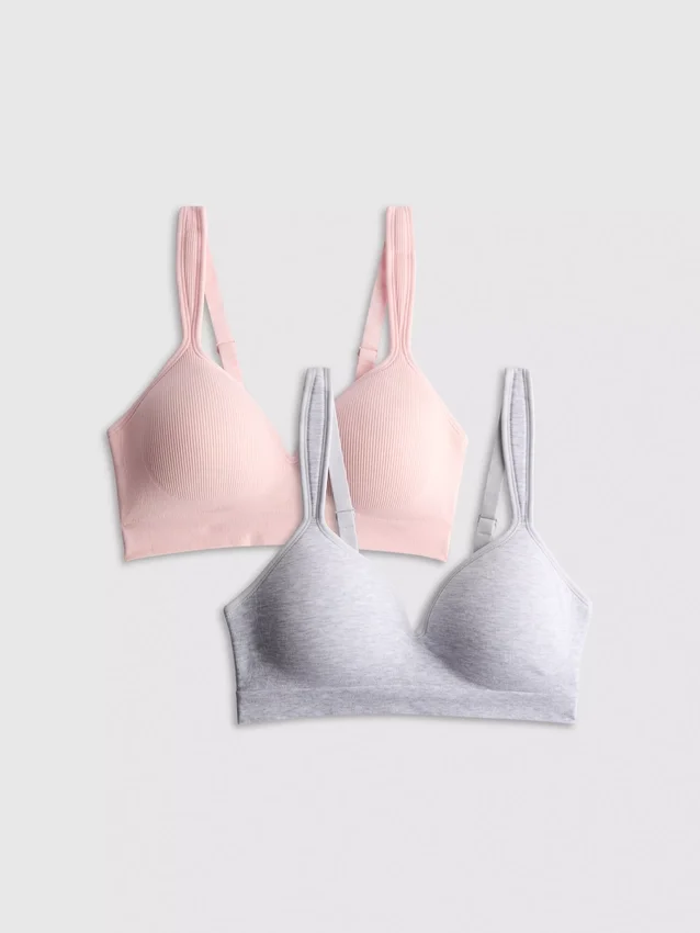 Conjunto de 2 soutiens de estar em casa sem costuras