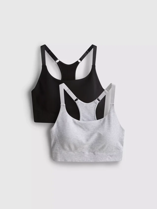 Conjunto de 2 soutiens desportivos sem costuras