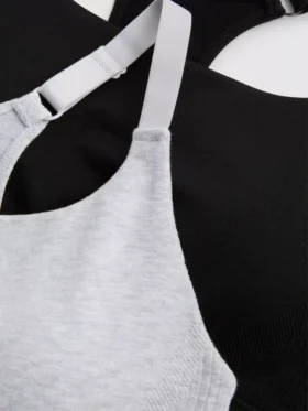 Conjunto de 2 soutiens desportivos sem costuras