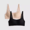 Conjunto de 2 tops curtos de cintas modeladoras e suavizantes