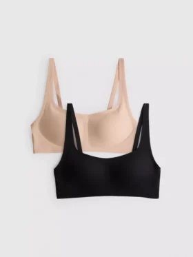 Conjunto de 2 tops curtos de cintas modeladoras e suavizantes